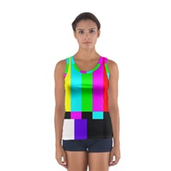 Color Bars & Tones Women s Sport Tank Top 