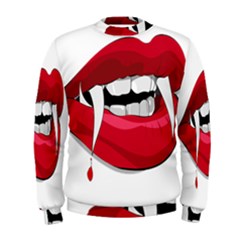 Mouth Jaw Teeth Vampire Blood Men s Sweatshirt