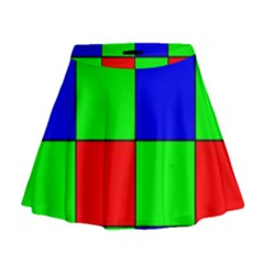 Bayer Pattern Mini Flare Skirt