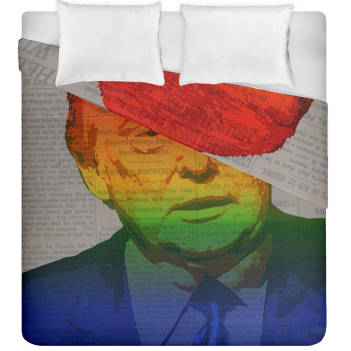 Rainbow Trump  Duvet Cover Double Side (King Size)