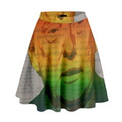 Rainbow Trump  High Waist Skirt by Valentinaart