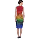 Rainbow Trump  Sleeveless Velvet Midi Dress View2