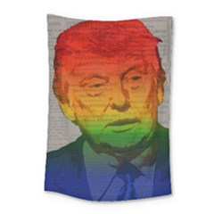 Rainbow Trump  Small Tapestry by Valentinaart