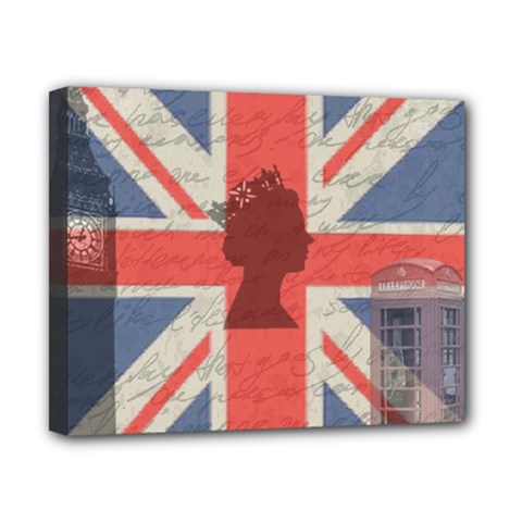 Vintage London Canvas 10  X 8  by Valentinaart