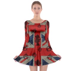 United Kingdom  Long Sleeve Skater Dress by Valentinaart