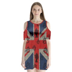 United Kingdom  Shoulder Cutout Velvet  One Piece