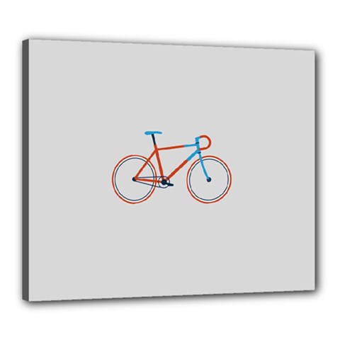 Bicycle Sports Drawing Minimalism Canvas 24  X 20 