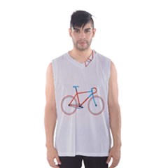 Bicycle Sports Drawing Minimalism Men s Basketball Tank Top