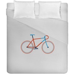 Bicycle Sports Drawing Minimalism Duvet Cover Double Side (california King Size)