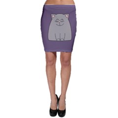 Cat Minimalism Art Vector Bodycon Skirt