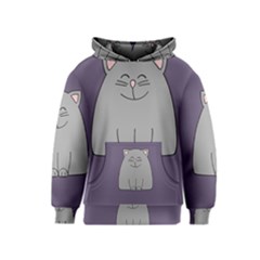 Cat Minimalism Art Vector Kids  Pullover Hoodie