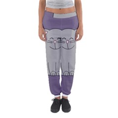 Cat Minimalism Art Vector Women s Jogger Sweatpants by Simbadda