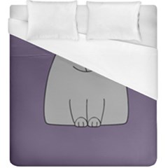 Cat Minimalism Art Vector Duvet Cover (king Size) by Simbadda