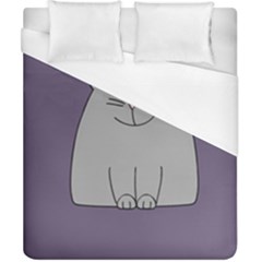 Cat Minimalism Art Vector Duvet Cover (california King Size) by Simbadda