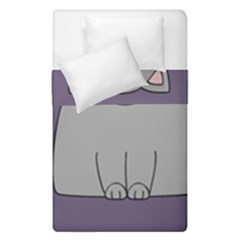 Cat Minimalism Art Vector Duvet Cover Double Side (single Size) by Simbadda