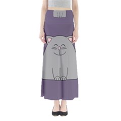 Cat Minimalism Art Vector Maxi Skirts