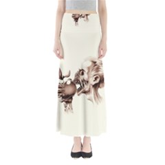 Zombie Apple Bite Minimalism Maxi Skirts by Simbadda