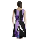 Monster Face Drawing Paint Sleeveless Chiffon Waist Tie Dress View2