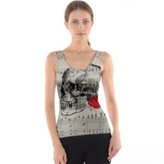 Skull And Rose  Tank Top by Valentinaart