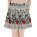 Skull and rose  Pleated Mini Skirt View1