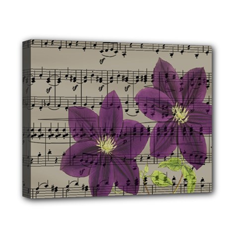 Vintage Purple Flowers Canvas 10  X 8 