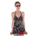 Skull and rose  Halter Swimsuit Dress View1