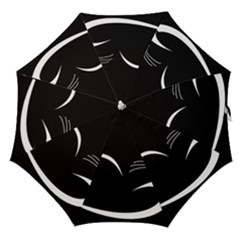 Cat Black Vector Minimalism Straight Umbrellas