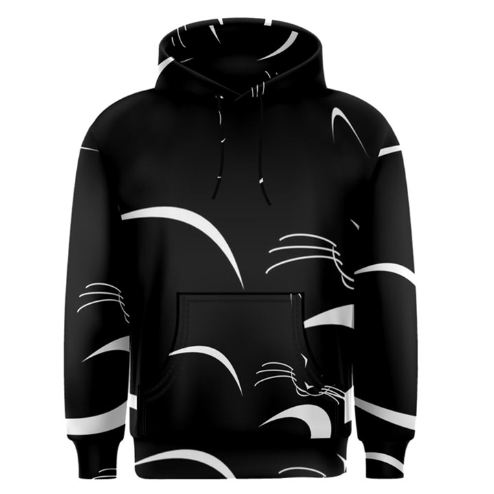 Cat Black Vector Minimalism Men s Pullover Hoodie