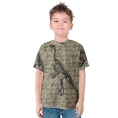 Dinosaur Skeleton Kids  Cotton Tee