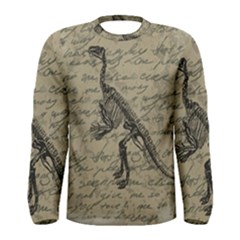 Dinosaur Skeleton Men s Long Sleeve Tee