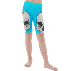 Skull Ball Line Schedule Kids  Mid Length Swim Shorts