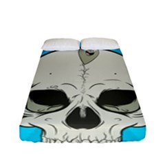 Skull Ball Line Schedule Fitted Sheet (full/ Double Size)