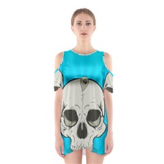 Skull Ball Line Schedule Shoulder Cutout One Piece by Simbadda