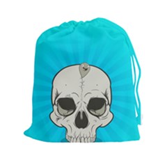 Skull Ball Line Schedule Drawstring Pouches (xxl)