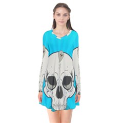 Skull Ball Line Schedule Flare Dress by Simbadda