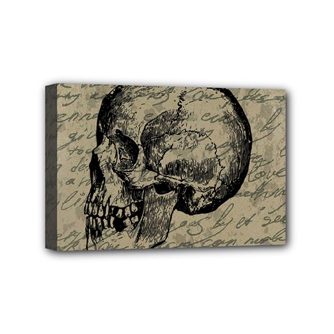 Skull Mini Canvas 6  X 4  by Valentinaart