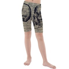 Skull Kids  Mid Length Swim Shorts