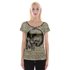 Skull Women s Cap Sleeve Top