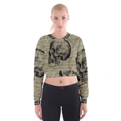 Skull Women s Cropped Sweatshirt