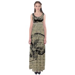 Skull Empire Waist Maxi Dress