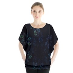 Fractal Pattern Black Background Blouse