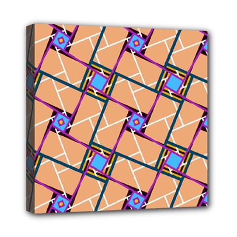 Overlaid Patterns Mini Canvas 8  X 8 