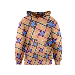 Overlaid Patterns Kids  Pullover Hoodie