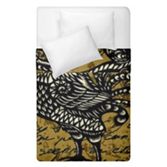 Vintage Rooster  Duvet Cover Double Side (single Size) by Valentinaart