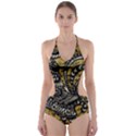 Vintage rooster  Cut-Out One Piece Swimsuit View1