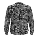 Recursive Subdivision Between 5 Source Lines Screen Black Men s Sweatshirt View2