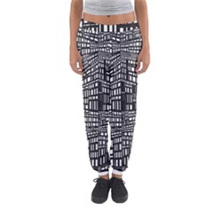 Recursive Subdivision Between 5 Source Lines Screen Black Women s Jogger Sweatpants by Simbadda