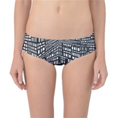 Recursive Subdivision Between 5 Source Lines Screen Black Classic Bikini Bottoms