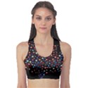 America Usa Map Stars Vector  Sports Bra View1