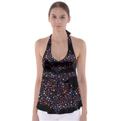 America Usa Map Stars Vector  Babydoll Tankini Top